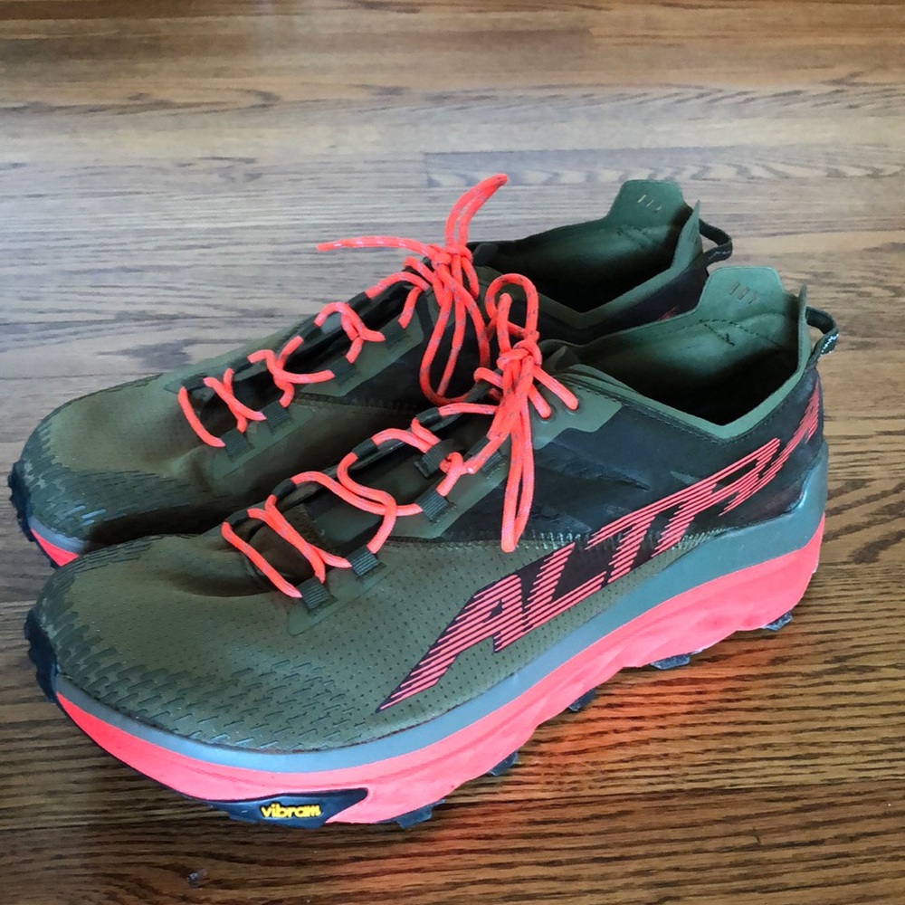 ALTRA Men's AL0A547K Mont Blanc Trail Running Shoe, Dusty Olive - 11 M US